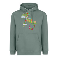Sage Italy map Heavyweight Hoodie - artisFamous