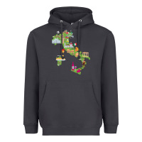 Smoke Italy map Heavyweight Hoodie - artisFamous