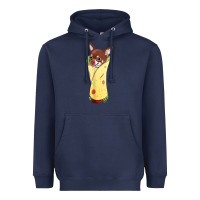 Navy funny chihuahua dog burrito food tee Heavyweight Hoodie - artisFamous