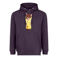 Plum funny chihuahua dog burrito food tee Heavyweight Hoodie - artisFamous