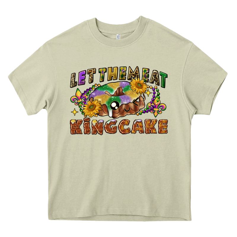 Let Them Eat King Cake Heavy Core Tee by CowGirlArtShop | Teevron