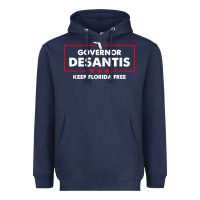 Navy desantis governor keep florida free Heavyweight Hoodie - artisFamous