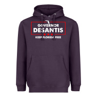 Plum desantis governor keep florida free Heavyweight Hoodie - artisFamous
