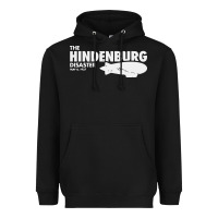 Black airship blimp dirigible   the hindenburg disaste Heavyweight Hoodie - artisFamous