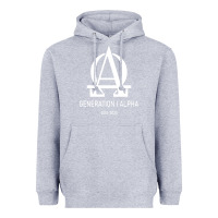 Heather Grey generation alpha Heavyweight Hoodie - artisFamous