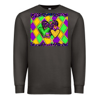 Smoke mardi gras hearts Premium Sweatshirt - JahusDesignShop