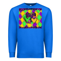 True Royal mardi gras hearts Premium Sweatshirt - JahusDesignShop