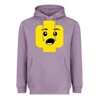 Lavender surprised expression lego head Heavyweight Hoodie - artisFamous