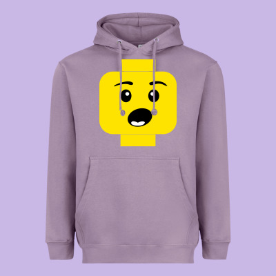 Surprised Expression Lego Head Heavyweight Hoodie Designed By Artisfamous