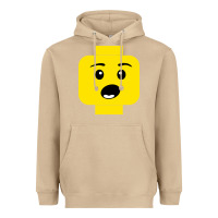 Mushroom surprised expression lego head Heavyweight Hoodie - artisFamous