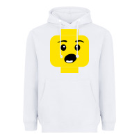 White surprised expression lego head Heavyweight Hoodie - artisFamous