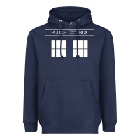 Navy the blue box t shirt doctor doc dalek bbc bow tie tv tenth eleventh wh Heavyweight Hoodie - artisFamous