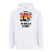 White dad fishing Heavyweight Hoodie - artisFamous