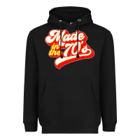 Black made in the 70s retro Heavyweight Hoodie - artisFamous