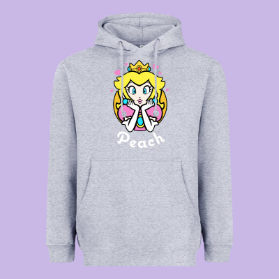 Peach Graphic Heavyweight Hoodie Designed By Artisfamous
