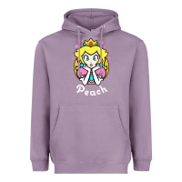 Lavender peach graphic Heavyweight Hoodie - artisFamous