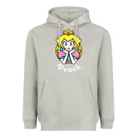 Moon Dust peach graphic Heavyweight Hoodie - artisFamous