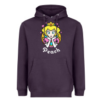 Plum peach graphic Heavyweight Hoodie - artisFamous
