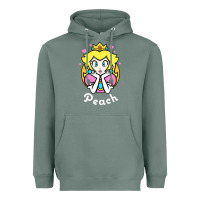 Sage peach graphic Heavyweight Hoodie - artisFamous