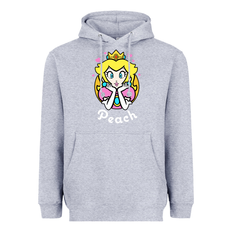 Peach Graphic Heavyweight Hoodie by artisFamous | Teevron