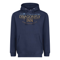 Navy dragonfly inn Heavyweight Hoodie - artisFamous