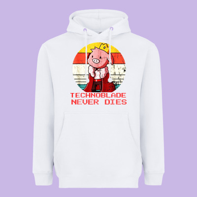 Retro Style Technoblade Merch Cosplay Heavyweight Hoodie Designed By Artisfamous