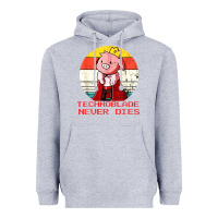 Heather Grey retro style technoblade merch cosplay Heavyweight Hoodie - artisFamous