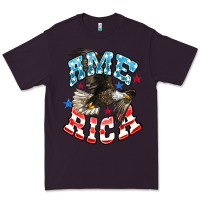 Plum American Eagle Premium Tee - HowdyJamesFarm