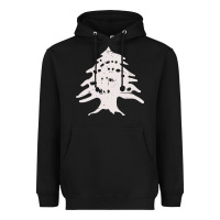 Black retro lebanon cedar  lebanese Heavyweight Hoodie - artisFamous