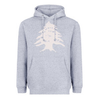 Heather Grey retro lebanon cedar  lebanese Heavyweight Hoodie - artisFamous