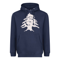 Navy retro lebanon cedar  lebanese Heavyweight Hoodie - artisFamous