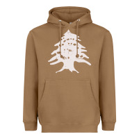 Toasted Coconut retro lebanon cedar  lebanese Heavyweight Hoodie - artisFamous