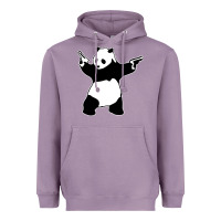 Lavender banksy panda Heavyweight Hoodie - artisFamous