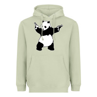Matcha banksy panda Heavyweight Hoodie - artisFamous