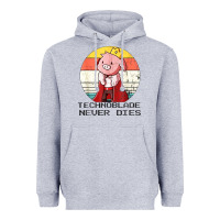 Heather Grey retro style technoblade merch cosplay Heavyweight Hoodie - artisFamous