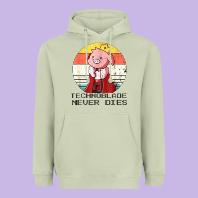 Retro Style Technoblade Merch Cosplay Heavyweight Hoodie Designed By Artisfamous