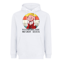 White retro style technoblade merch cosplay Heavyweight Hoodie - artisFamous