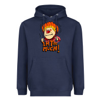 Navy heat miser i'am too much Heavyweight Hoodie - artisFamous