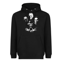 Black horror and scream film Heavyweight Hoodie - artisFamous