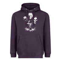 Plum horror and scream film Heavyweight Hoodie - artisFamous