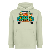 Matcha i love fall truck Heavyweight Hoodie - artisFamous