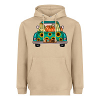 Mushroom i love fall truck Heavyweight Hoodie - artisFamous