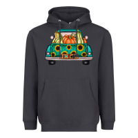 Smoke i love fall truck Heavyweight Hoodie - artisFamous