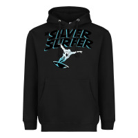 Black silver surfer Heavyweight Hoodie - artisFamous