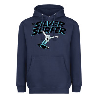 Navy silver surfer Heavyweight Hoodie - artisFamous