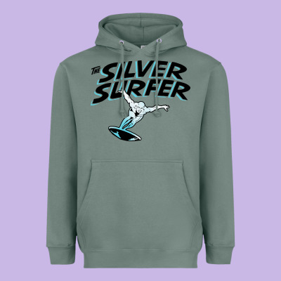 Silver Surfer Heavyweight Hoodie Designed By Artisfamous