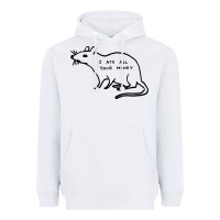 White I Ate All Your Money Heavyweight Hoodie - artisFamous