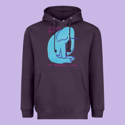 I Must Rest My Rampage Is Over Heavyweight Hoodie Designed By Artisfamous