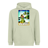Matcha hawaii hula girl Heavyweight Hoodie - artisFamous