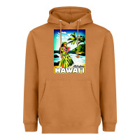 Meerkat hawaii hula girl Heavyweight Hoodie - artisFamous